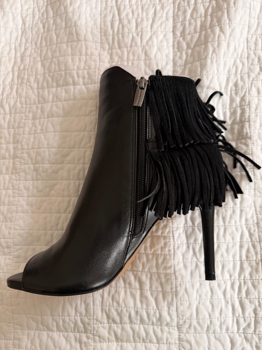 Vince Camuto peeky-toe boots